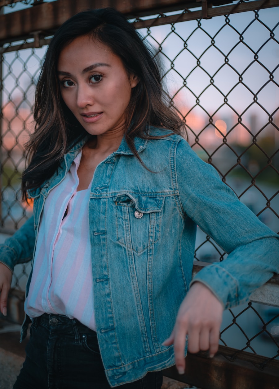 Photo denim shirt
